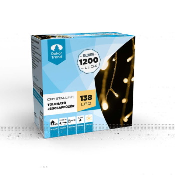DekorTrend LED svetleća ledenica Crystaline 2x0,9m 138 kom toplo bela KAT 211-3